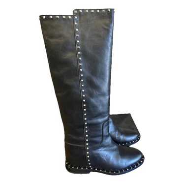 Via Roma xv Leather riding boots - image 1