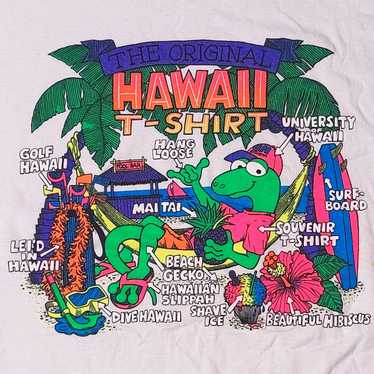 Anvil Hawaii Gecko Beach Tourist T Shirt vtg 80s … - image 1