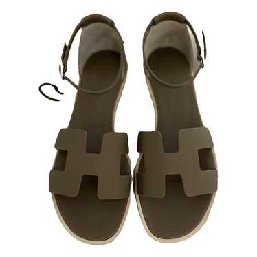 Hermès Santorini leather sandal - image 1