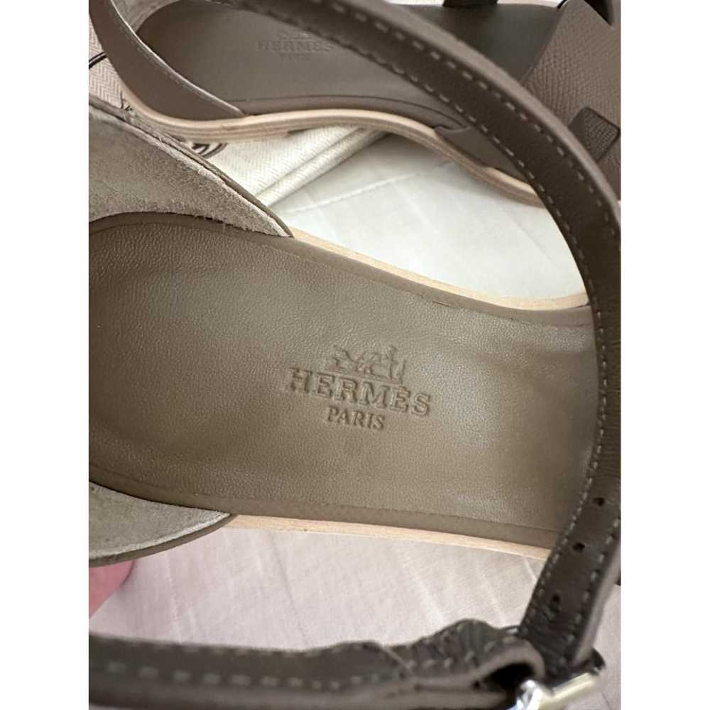 Hermès Santorini leather sandal - image 4