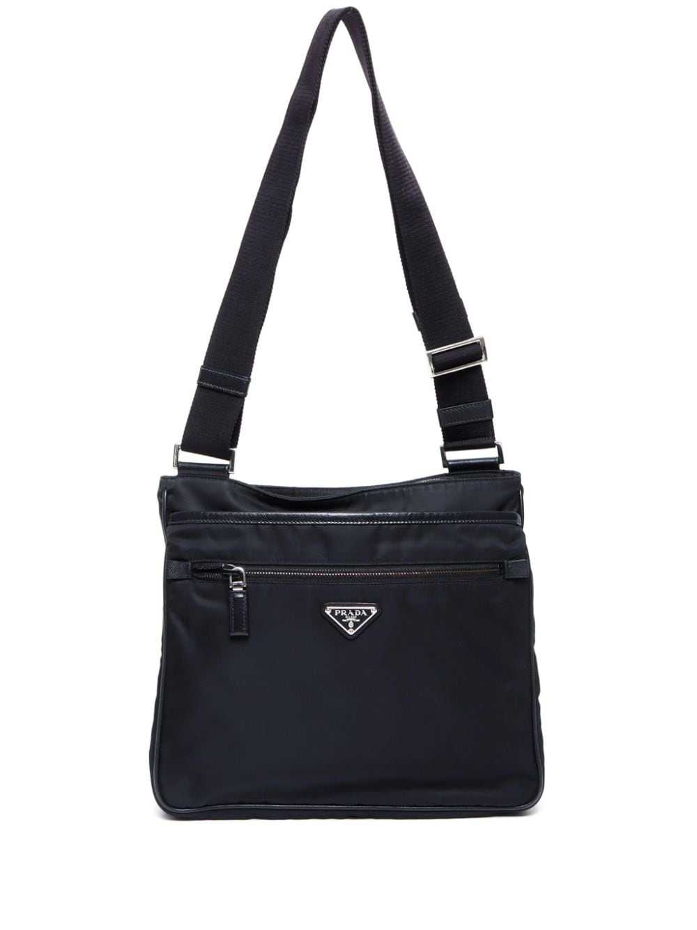 Prada Pre-Owned logo-appliqué shoulder bag - Black - image 1