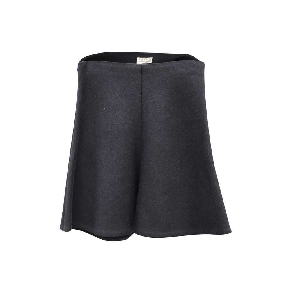 Brunello Cucinelli Wool mini skirt - image 1