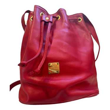 MCM Heritage Drawstring leather handbag