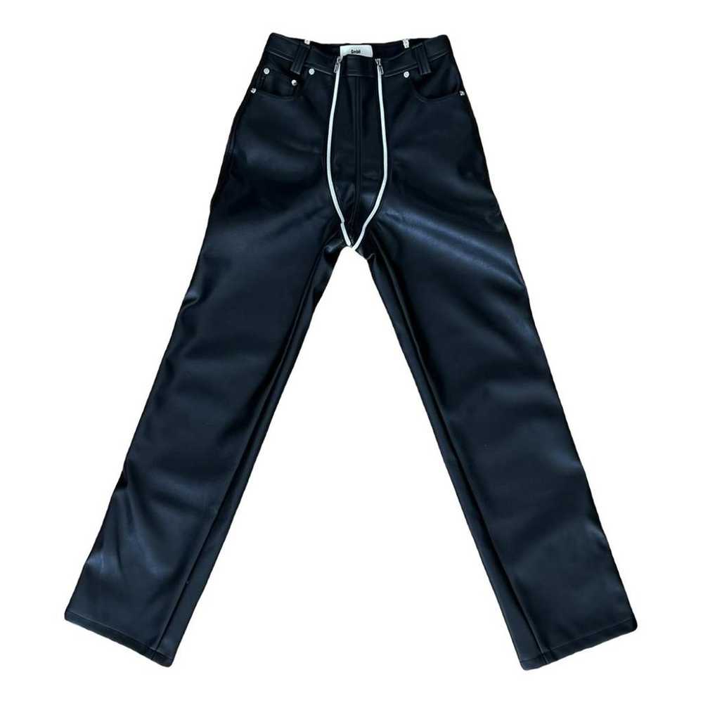 Gmbh Vegan leather straight pants - image 1