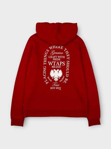 Wtaps Double Taps Emblem Print Hoodie