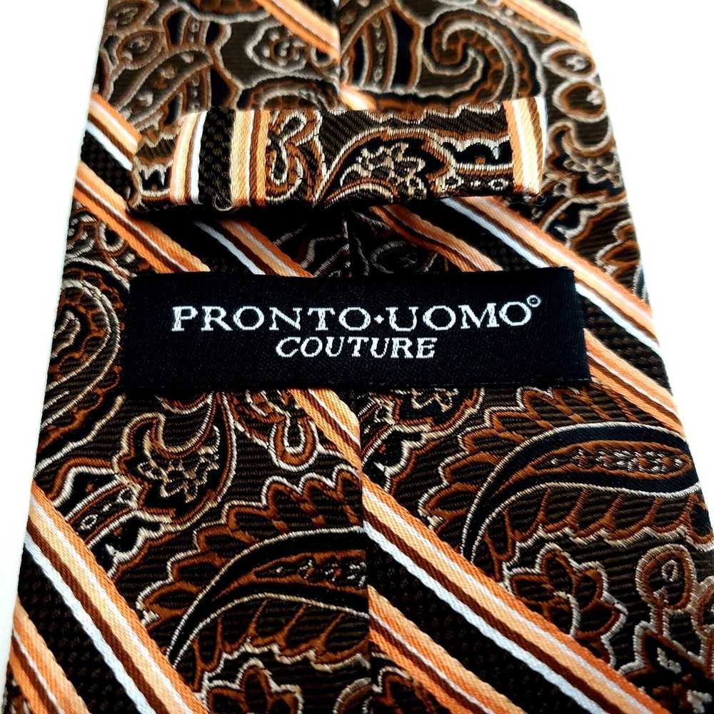 Pronto Uomo Pronto Uomo Couture Paisley Striped B… - image 3