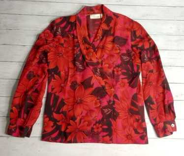 Vintage ”DANA BUCHMAN\" floral blouse s-l400.jpg