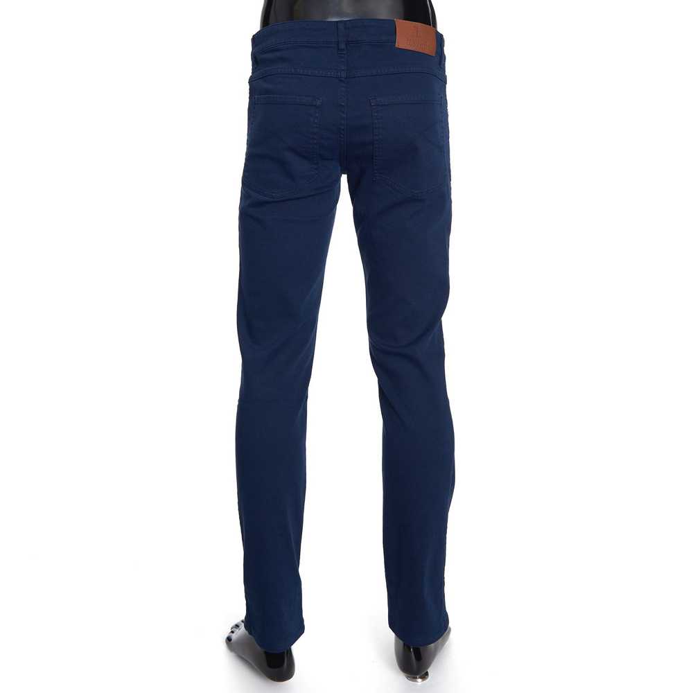 Brunello Cucinelli Navy Blue Stretch Denim Trouse… - image 5