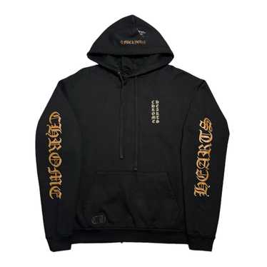 Chrome Hearts Vertical Logo Hooded Sweatshirt Bla… - image 1