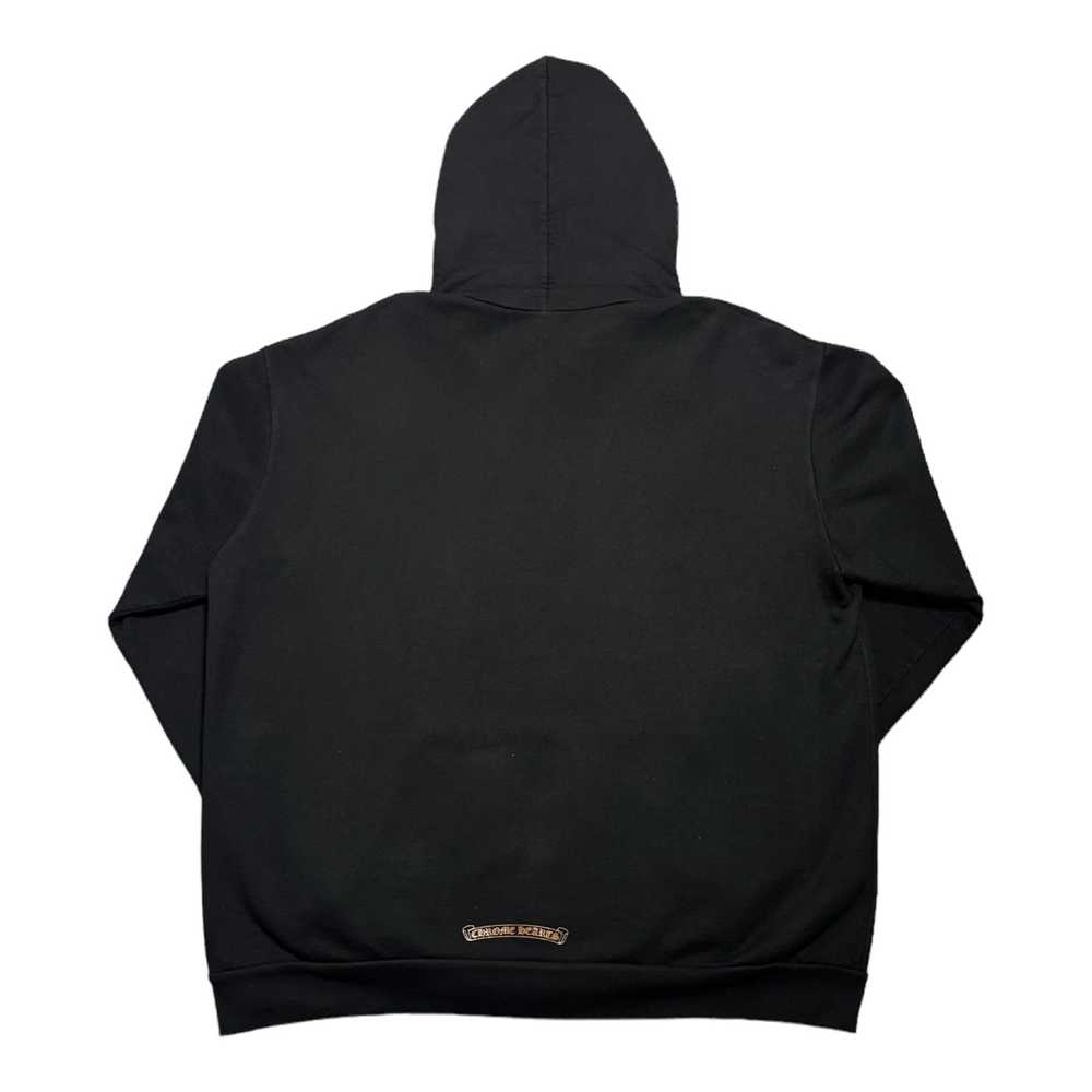 Chrome Hearts Vertical Logo Hooded Sweatshirt Bla… - image 2