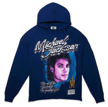 Barriers Michael Jackson Hooded Sweatshirt Royal … - image 1