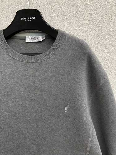 Yves Saint Laurent Grey YSL Sweatshirt - image 1