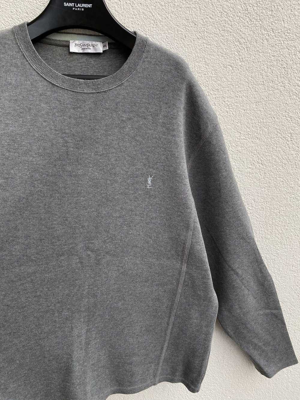 Yves Saint Laurent Grey YSL Sweatshirt - image 6