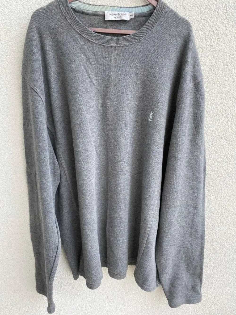 Yves Saint Laurent Grey YSL Sweatshirt - image 8