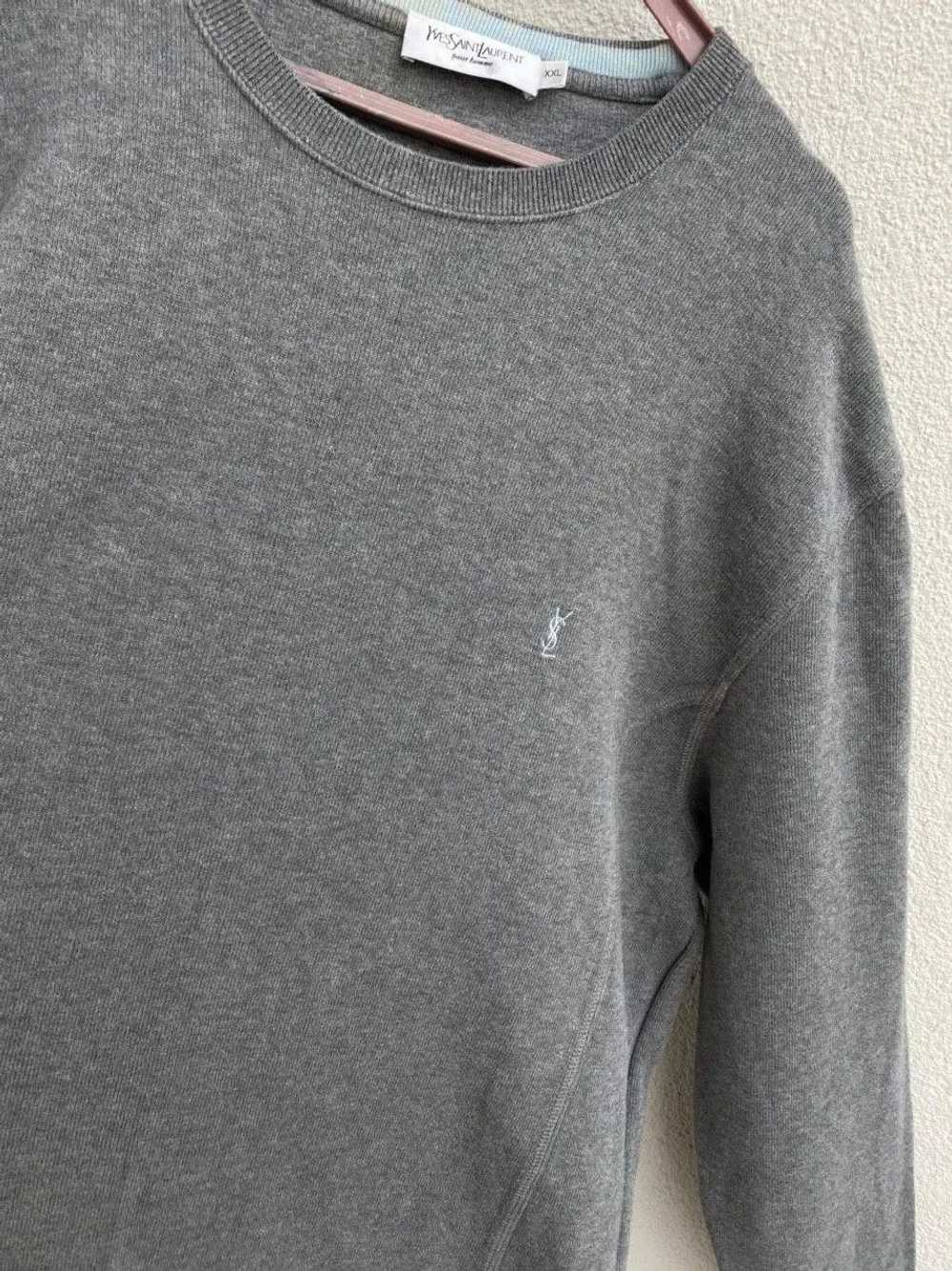 Yves Saint Laurent Grey YSL Sweatshirt - image 9