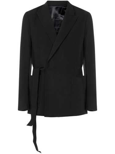 o1srvl11e1123 Side Tie Blazer in Black - image 1