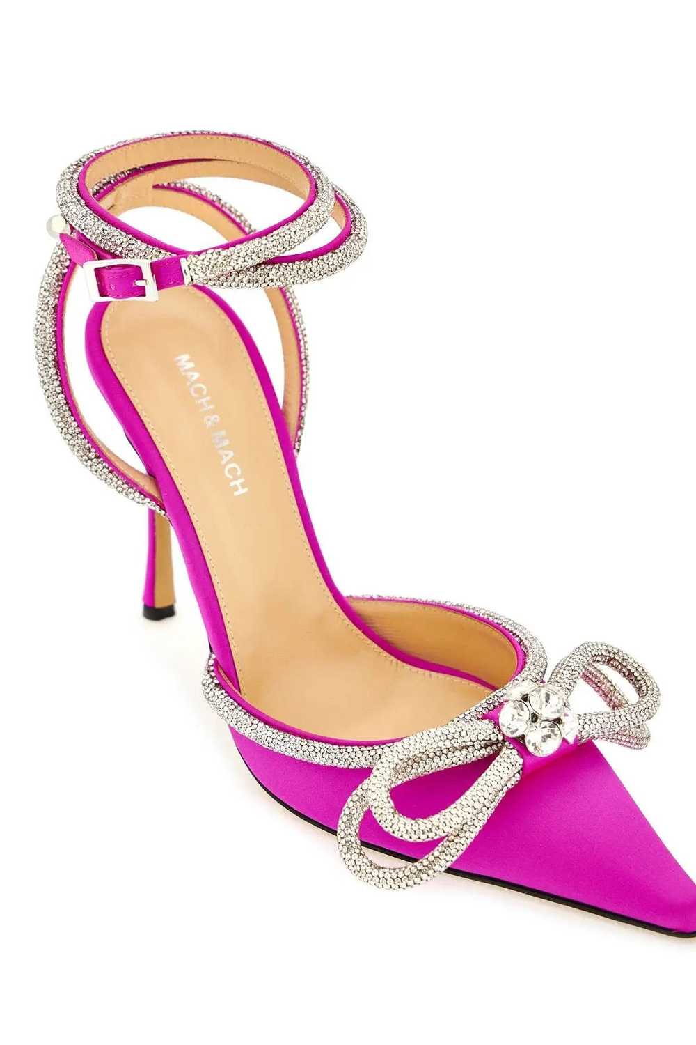 o1s22i1n1223 Satin Pumps in Fuchsia - image 4