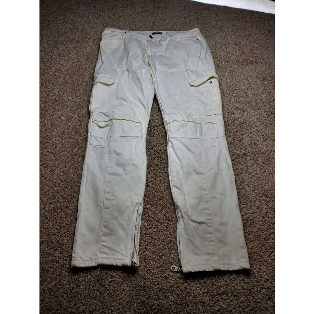 Pinko Pink Dolphin Cargo Jeans Size 38 Mens White… - image 2