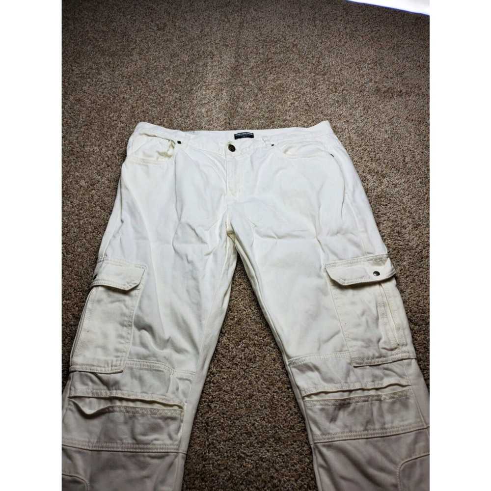 Pinko Pink Dolphin Cargo Jeans Size 38 Mens White… - image 3