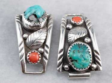 South West Style Turquoise and Coral Watch Tips - image 1