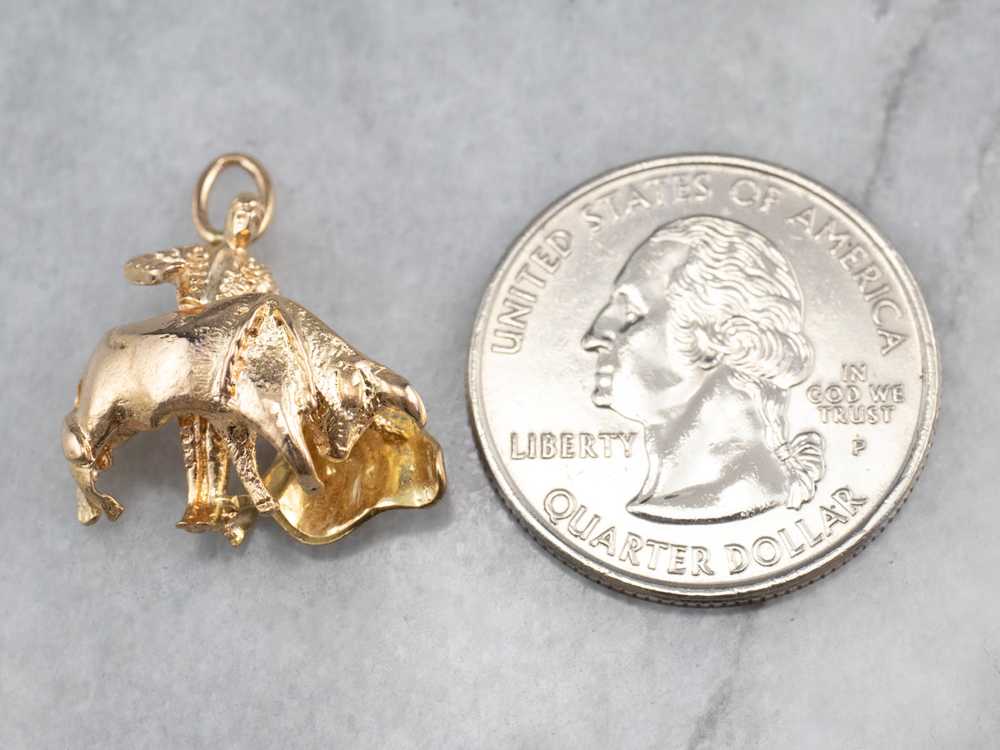 Vintage Matador and Bull Charm - image 7