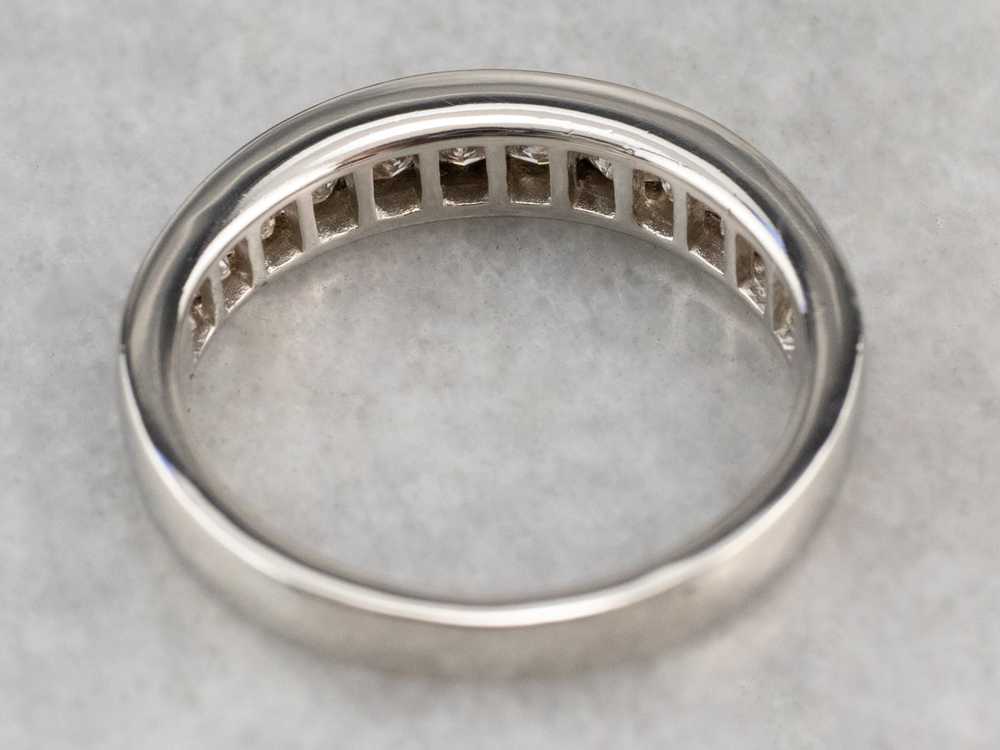 Channel Set Platinum Diamond Band - image 2