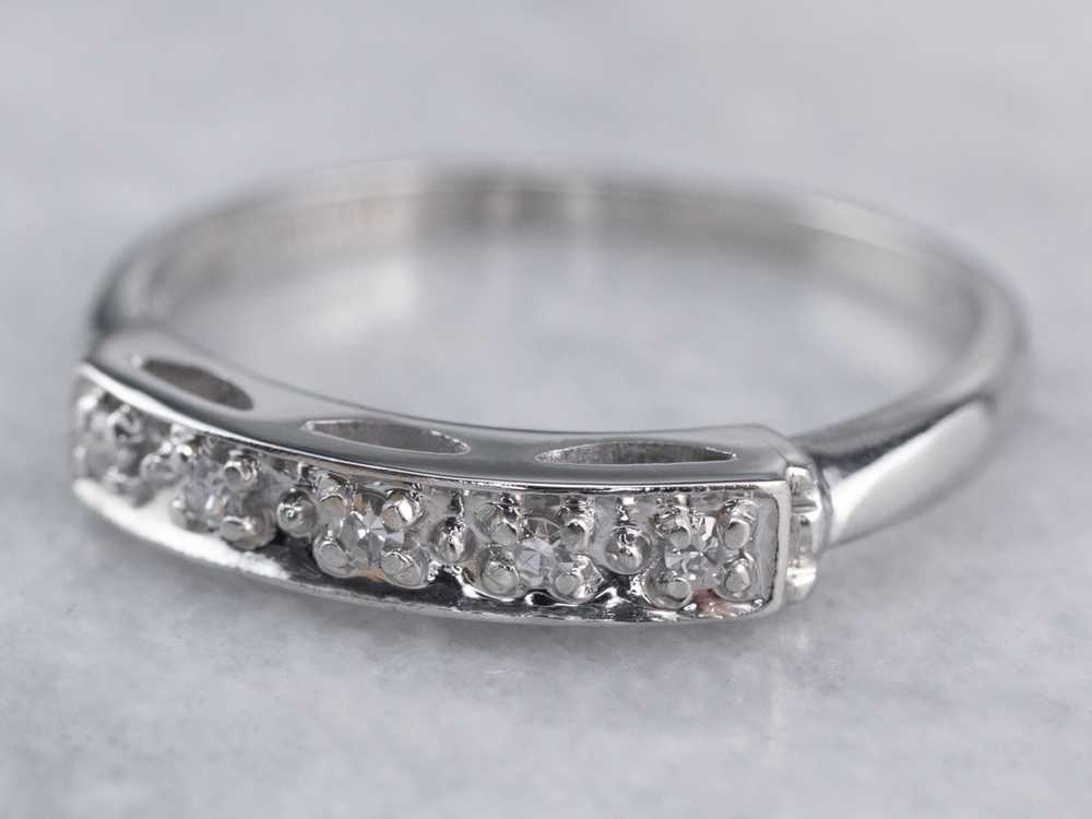 Platinum Diamond Wedding Band - image 3