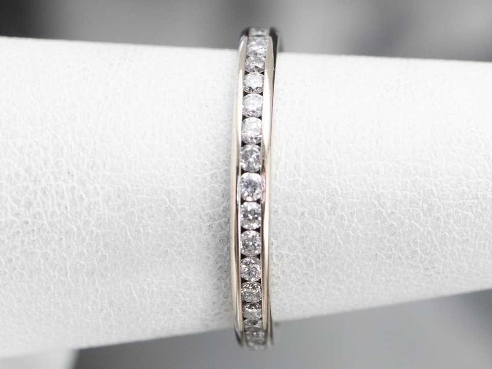 Channel Set Diamond Eternity Band - image 9