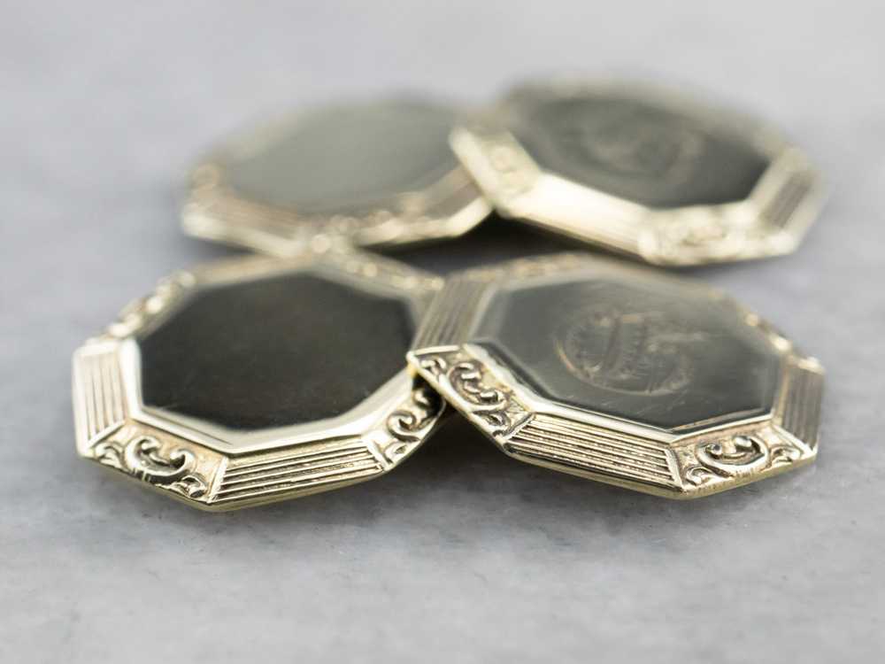 Old English "G" Monogrammed Cufflinks - image 4