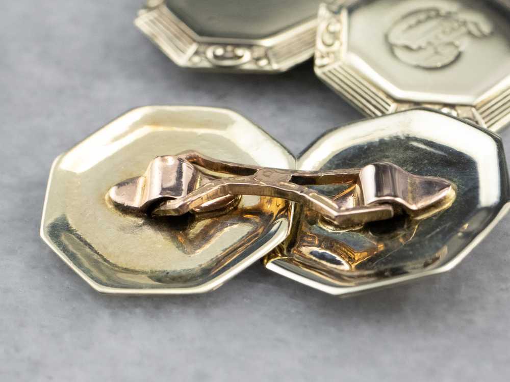 Old English "G" Monogrammed Cufflinks - image 6