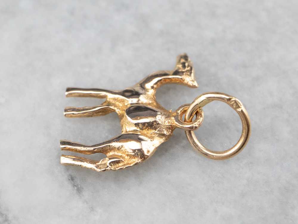 Vintage 18K Gold Camel Charm - image 5