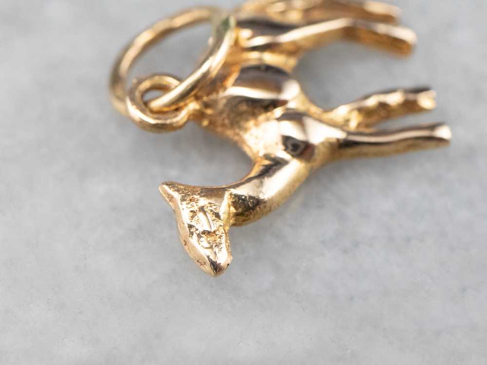 Vintage 18K Gold Camel Charm - image 6