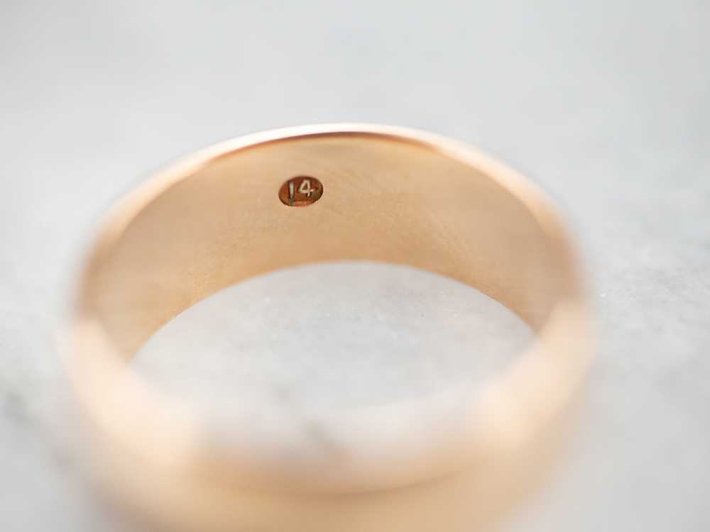 Unisex Antique Rose Gold Band - image 3