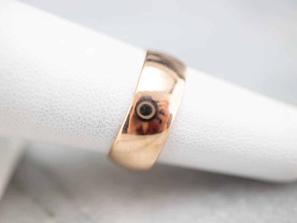 Unisex Antique Rose Gold Band - image 8