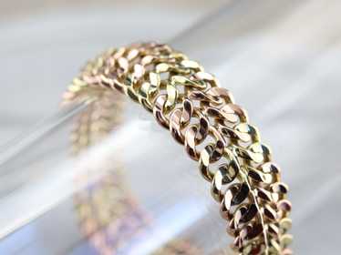 High Karat Gold Chain Link Bracelet - image 1