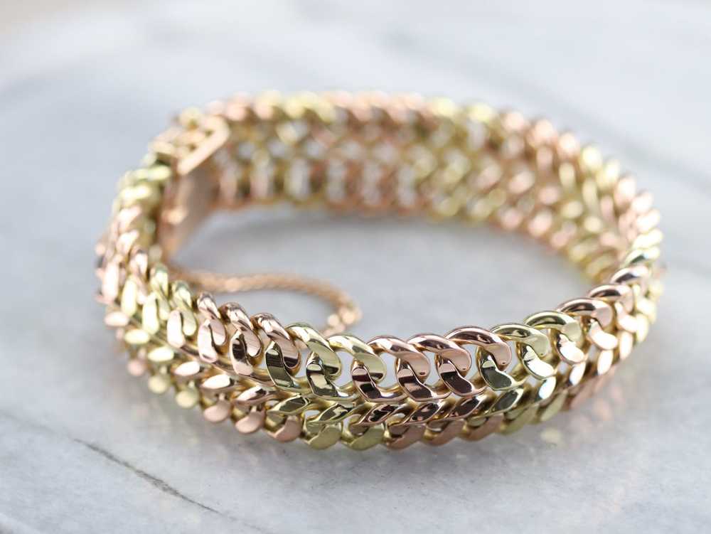 High Karat Gold Chain Link Bracelet - image 3