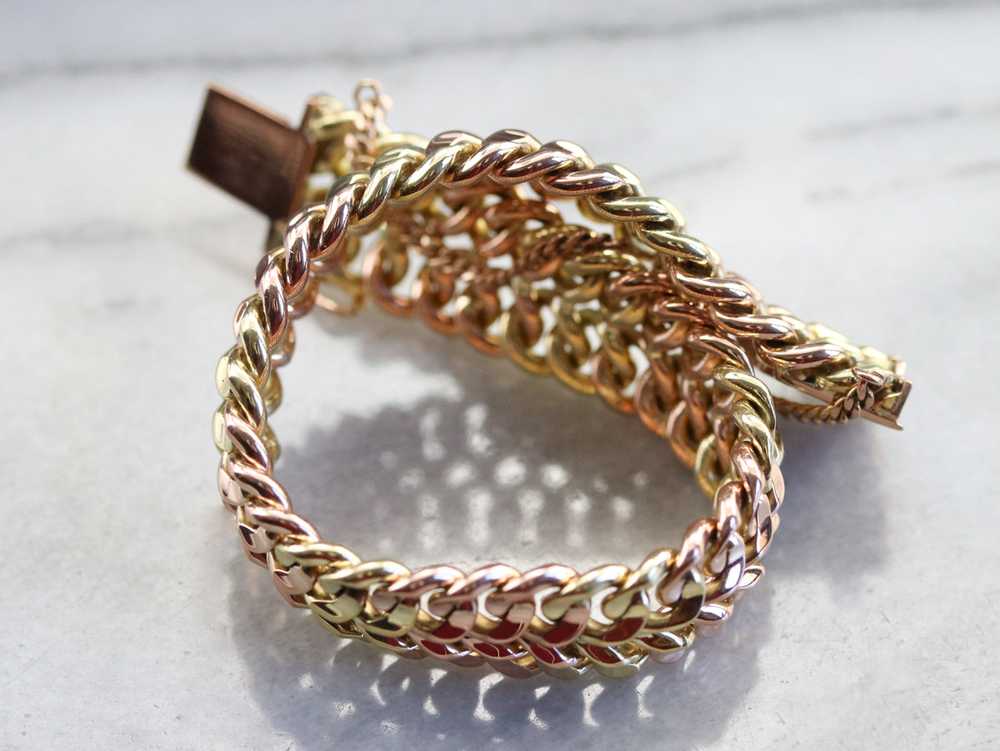 High Karat Gold Chain Link Bracelet - image 8