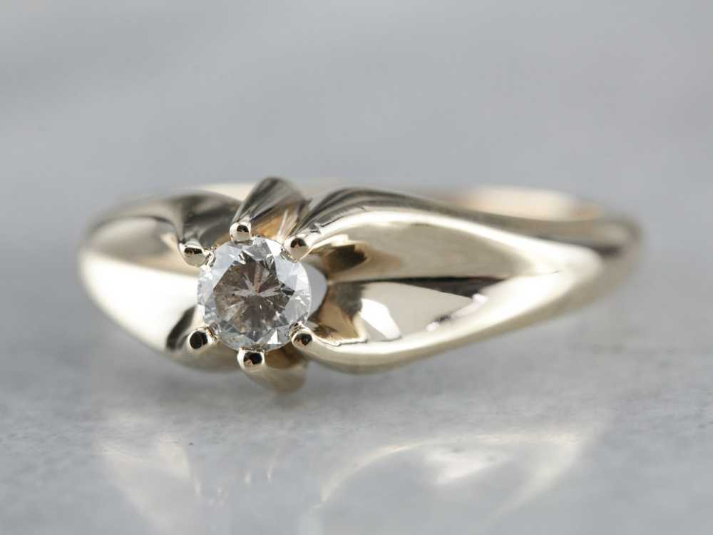 Men's Diamond Solitaire Ring - image 2