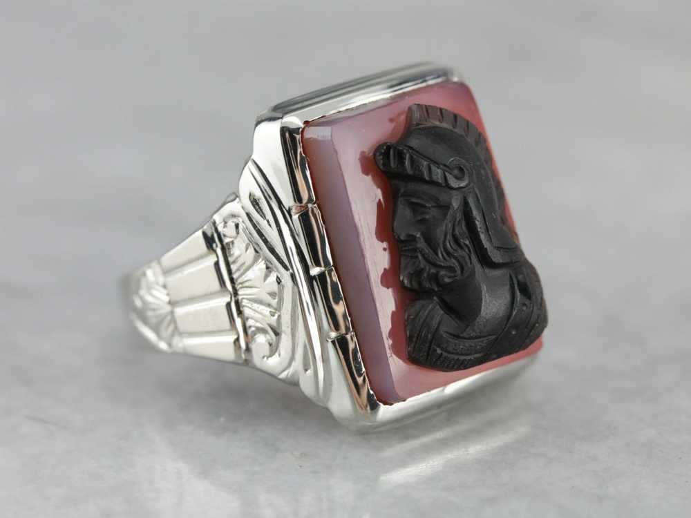 Men's Sardonyx Cameo Ring - image 1