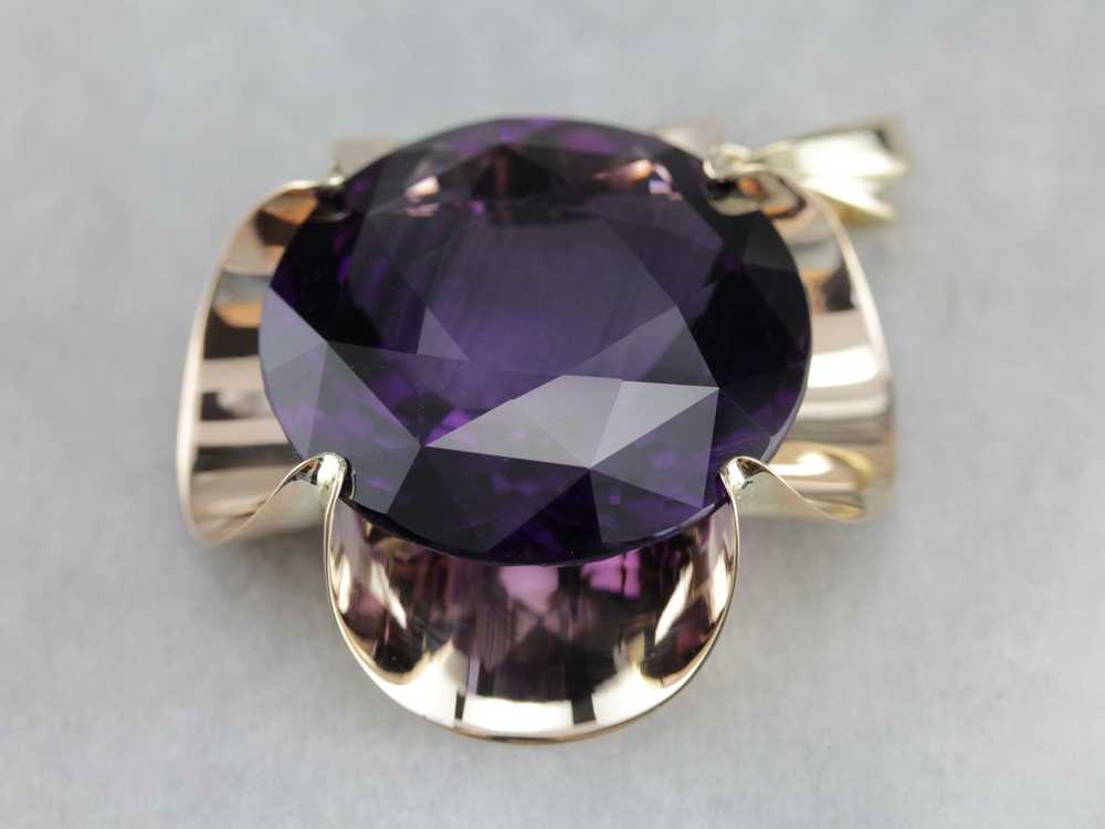 Oversized Amethyst Pendant - image 1