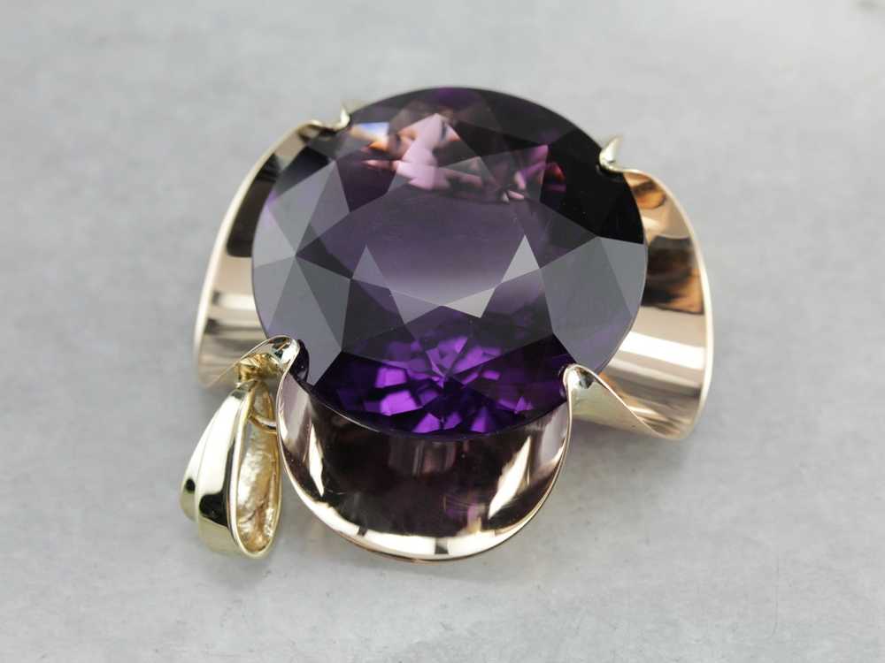 Oversized Amethyst Pendant - image 2