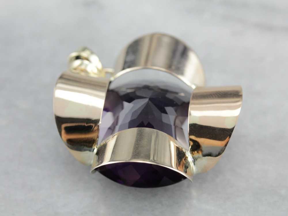 Oversized Amethyst Pendant - image 3