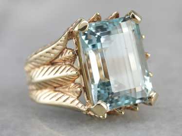 Collectors Quality Aquamarine in Substantial Gold… - image 1