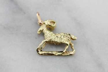 Aries, The Ram, Vintage Ram Layering Pendant or C… - image 1