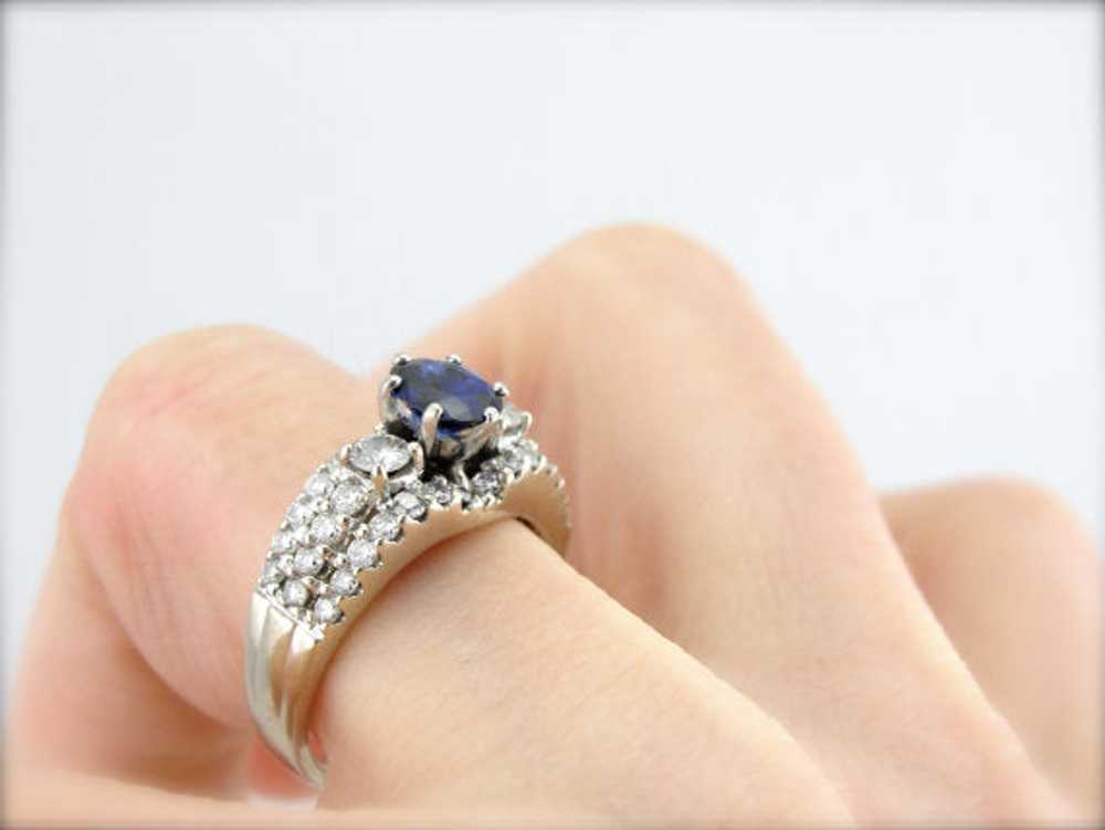 Ceylon Sapphire in Luxurious Engagement or Cockta… - image 4