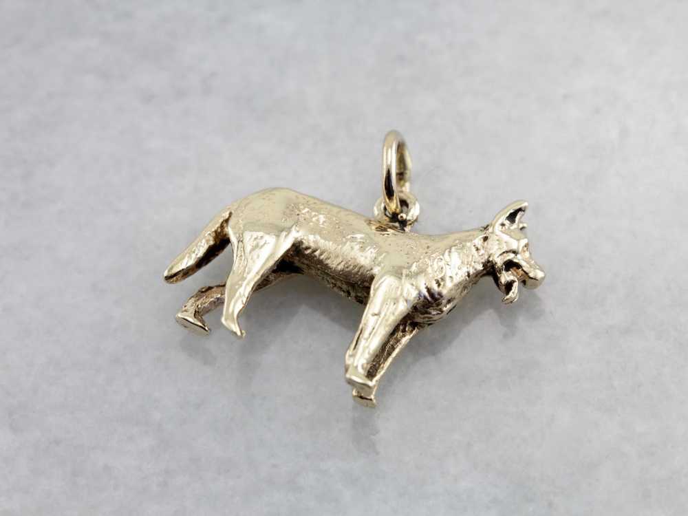 German Shepherd Dog Charm or Layering Pendant - image 1