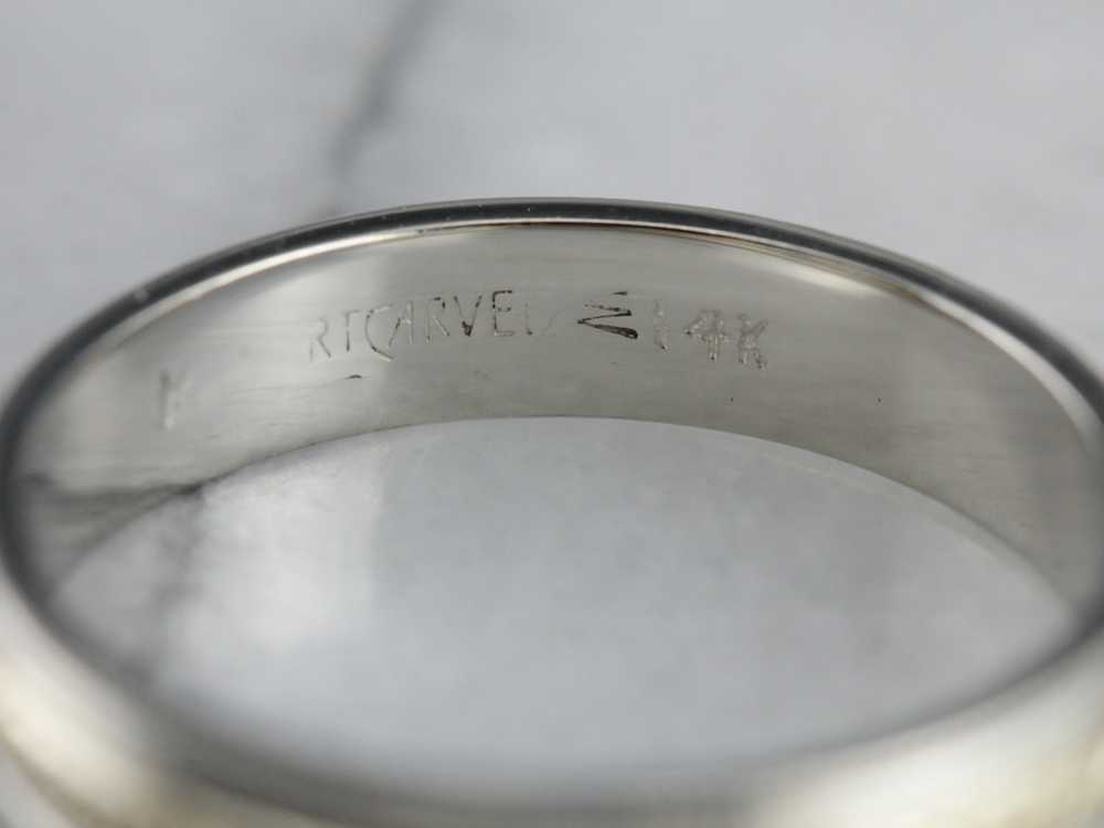 Men's Vintage Two Tone Gold Band - image 3