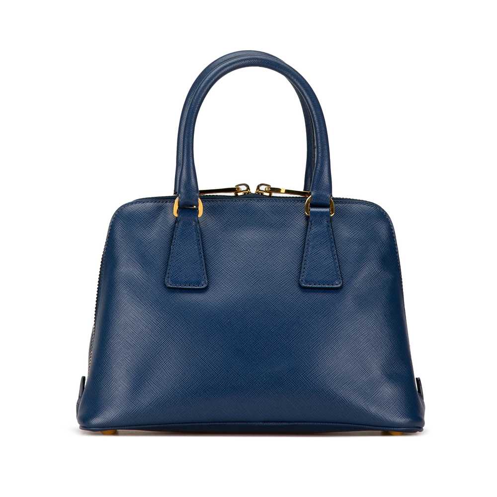 Blue Prada Small Saffiano Lux Promenade Satchel - image 3