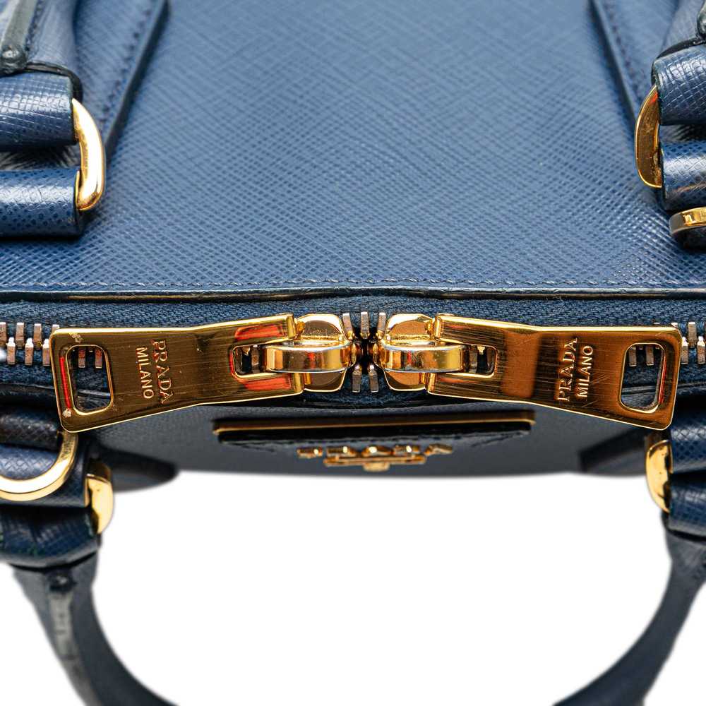 Blue Prada Small Saffiano Lux Promenade Satchel - image 8