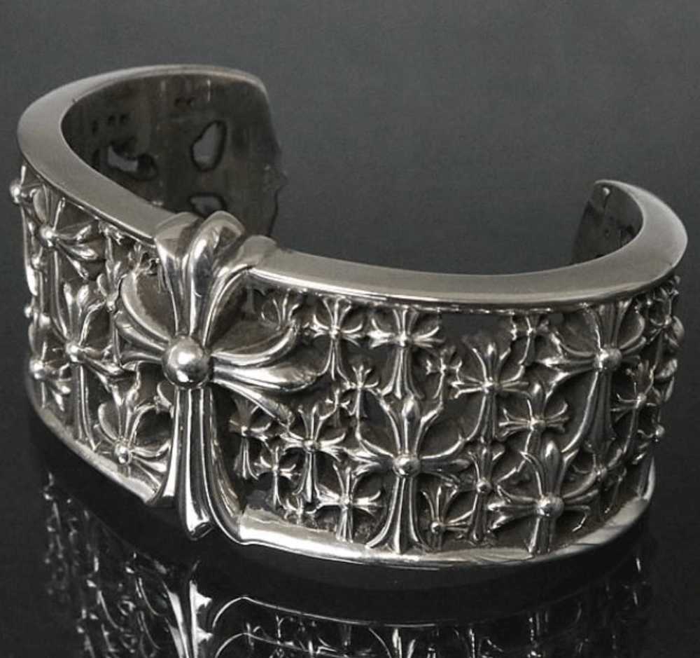 Chrome Hearts Cemetery Cuff Bangle Bracelet Silver - image 1